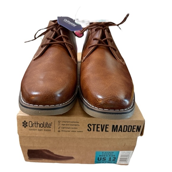 Steve Madden Men’s Chukka Boots with Ortholite Insoles | Size 12 main image 5